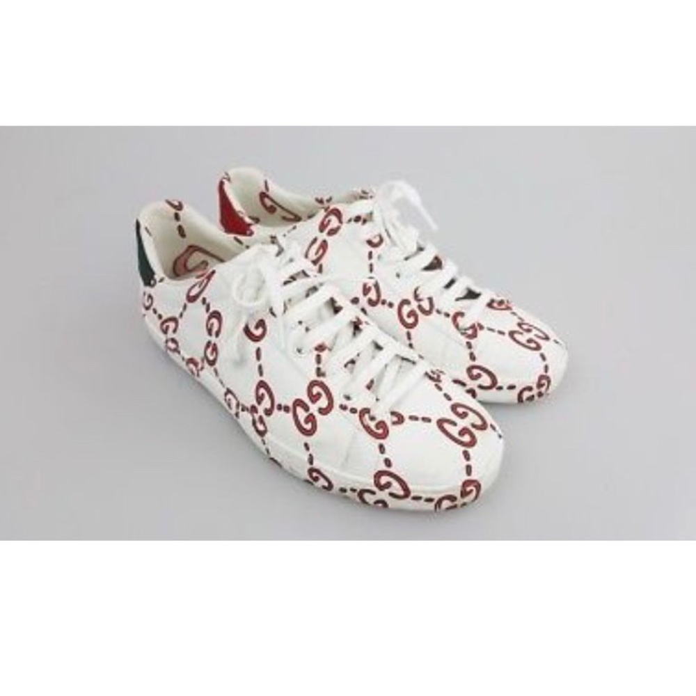 Auth Gucci Ace GG Sneakers